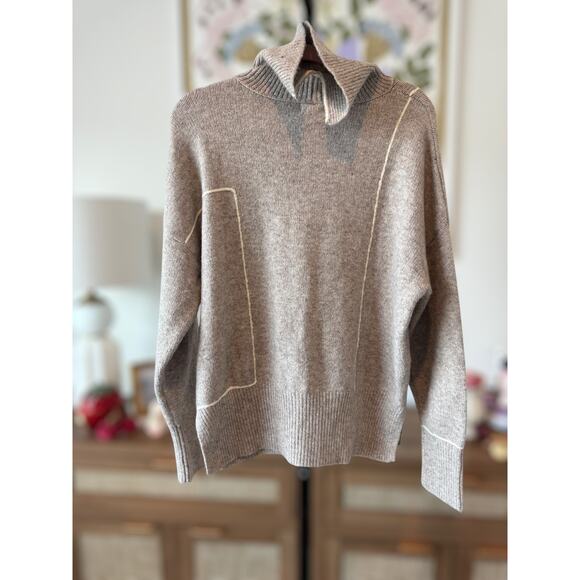 Studio by The Workshop Abstract Stripe Turtleneck Pullover Sweater Size Medium - Picture 6 of 11